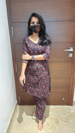 Ajrakh print-Cord set (7700)