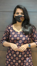 Ajrakh print-Cord set (7702)