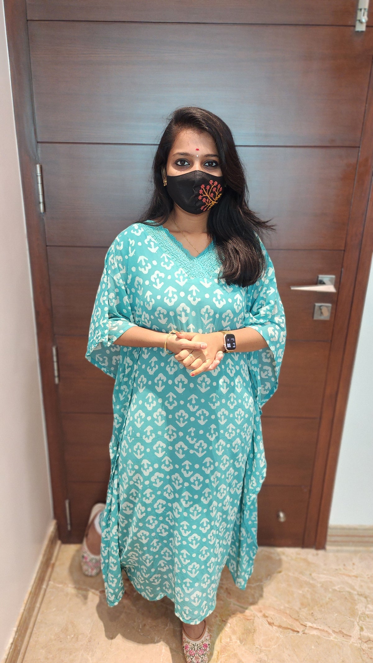 Kaftan Kurti (2 Pcs Kurti)(7761)