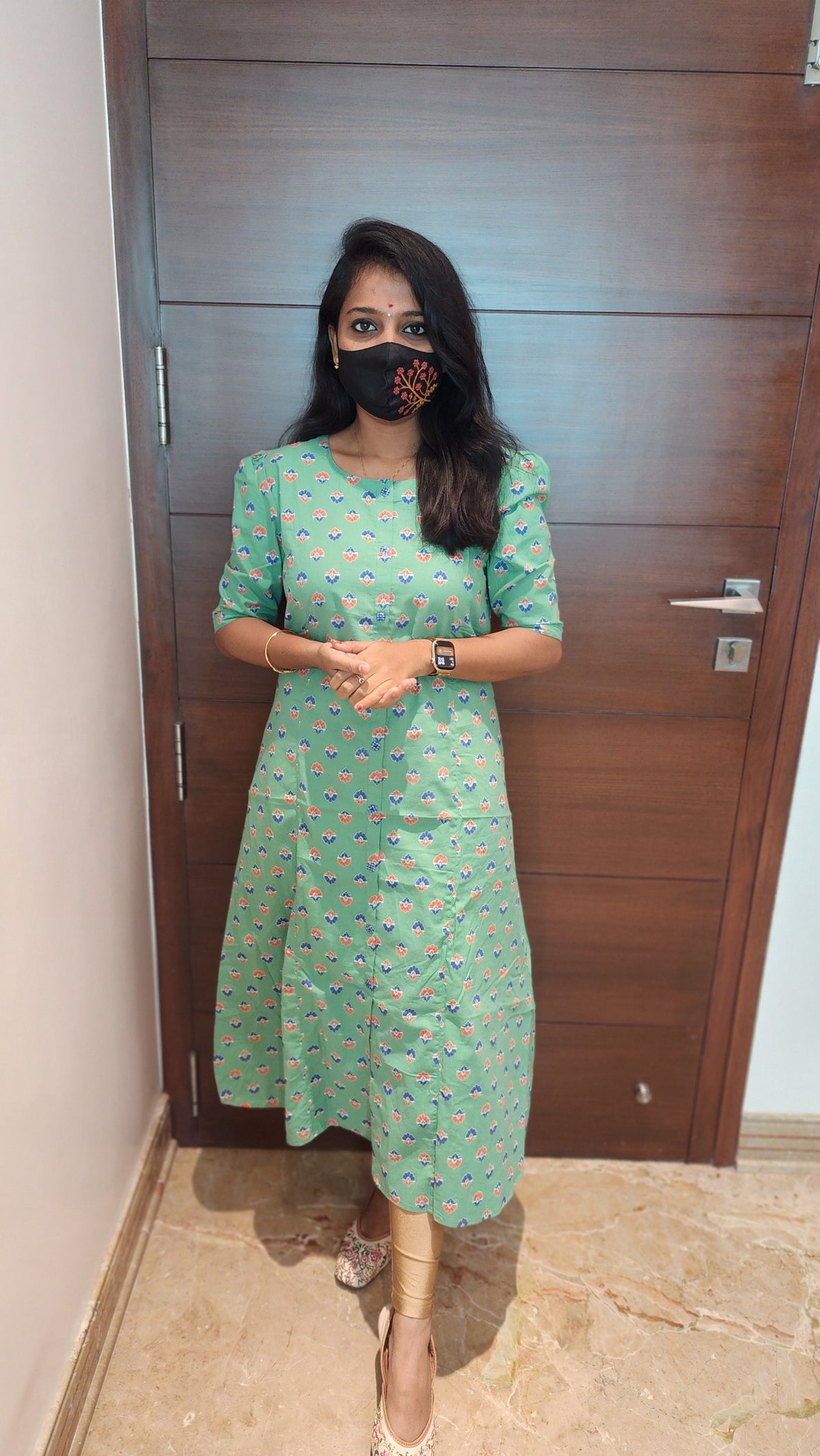 Jaipur A-Line cotton Kurti (7883)