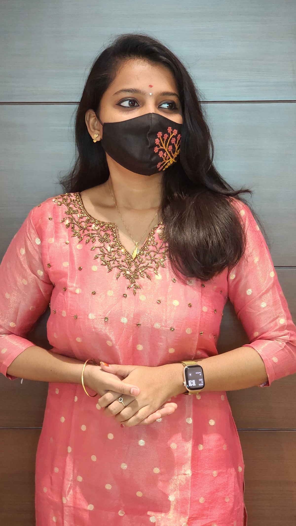 Festive Glow Polka Kurti (7880)