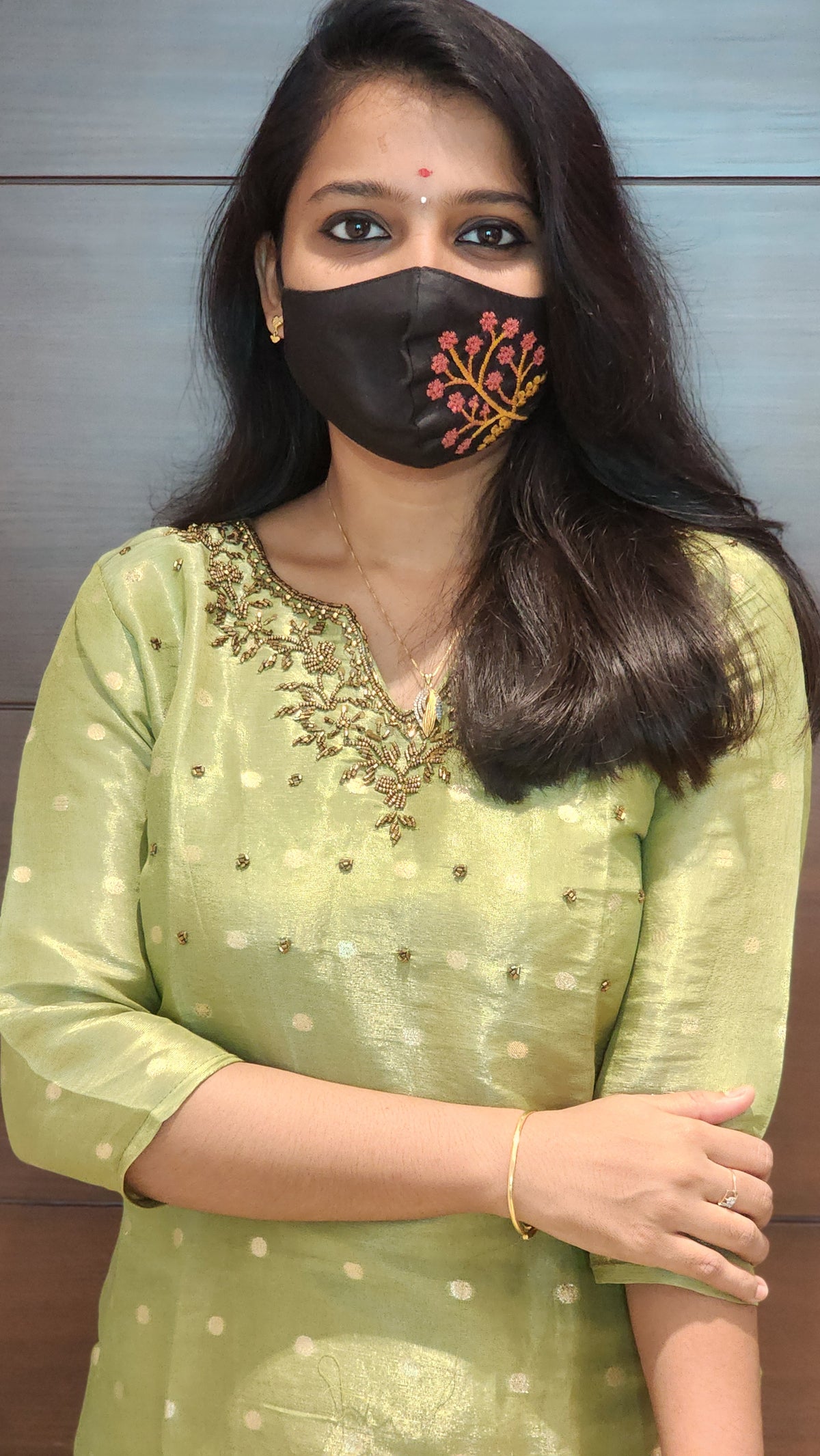 Festive Glow Polka Kurti (7881)