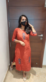 Hand embroidery kurti - Kite Theme (7907)
