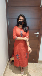 Hand embroidery kurti - Kite Theme (7907)