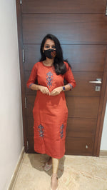 Hand embroidery kurti - Kite Theme (7907)