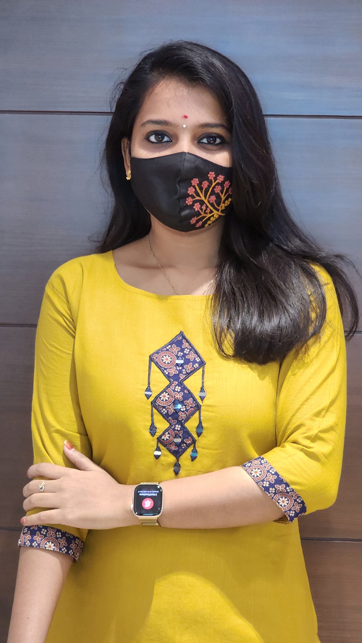 Hand embroidery kurti - Kite Theme (7909)