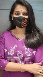 Hand embroidery kurti - Bird Theme (7916)