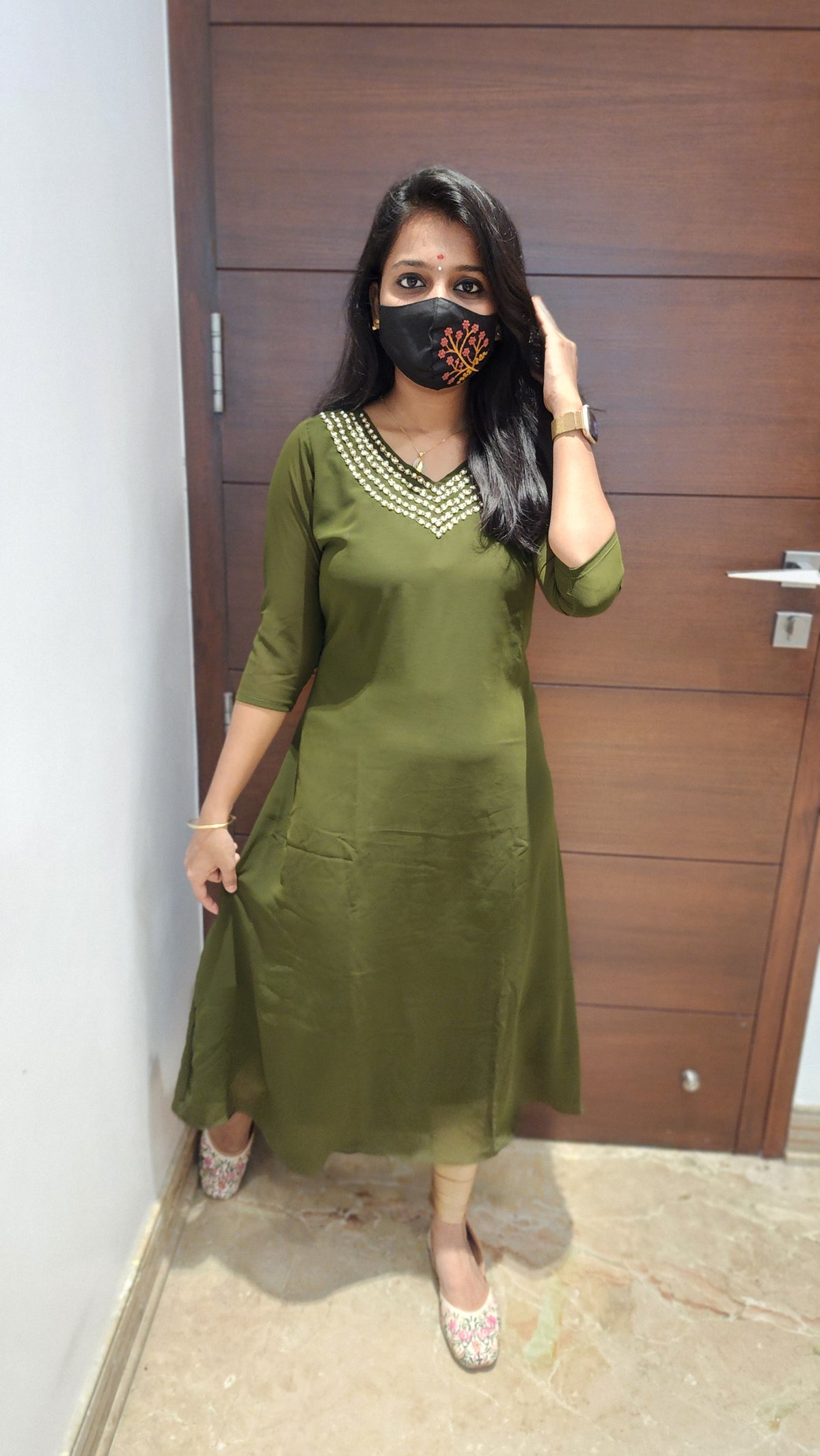 Jewel Handwork kurti (7941)