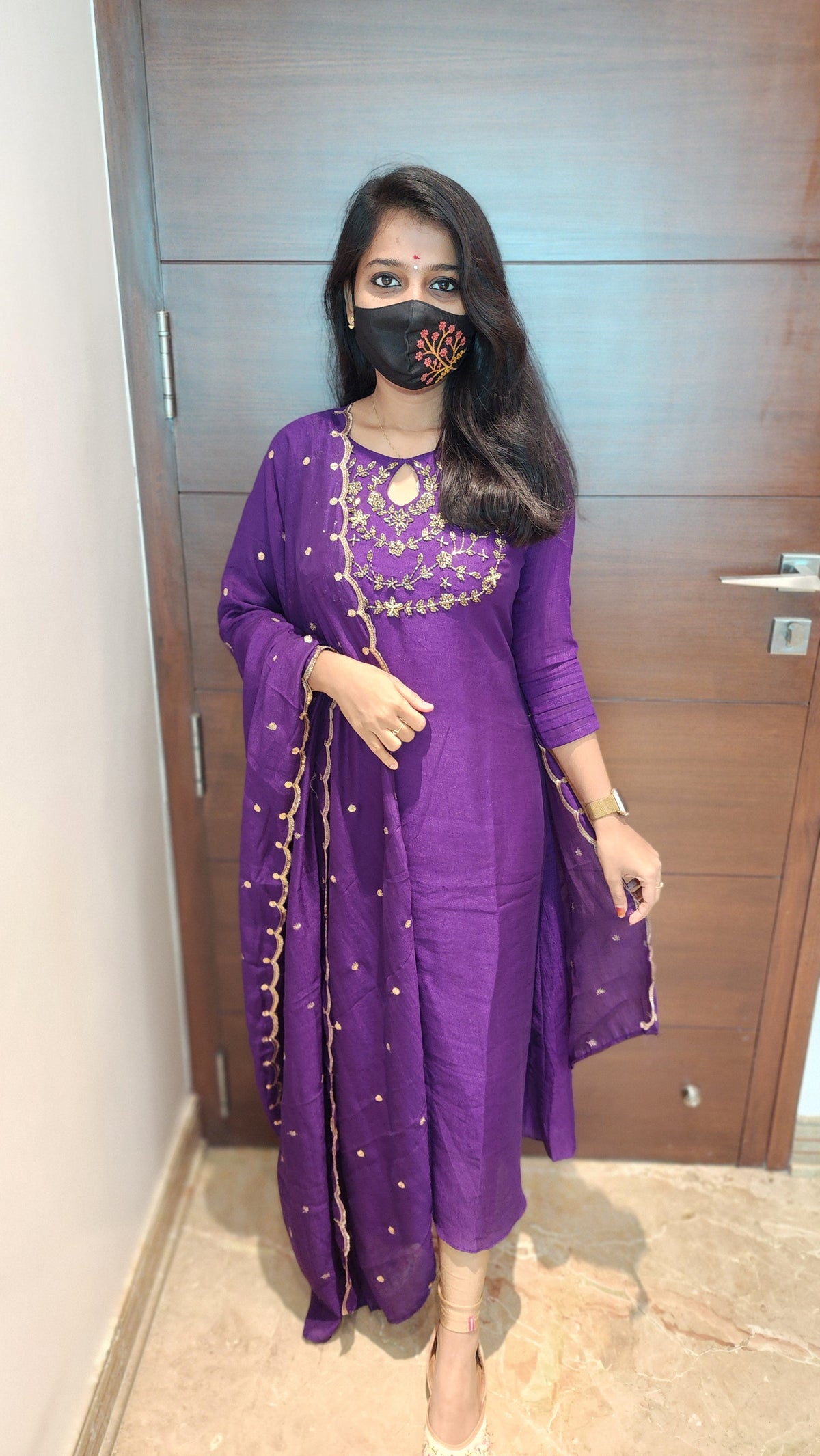 Sprinklez Coral Dream Kurti (8014)