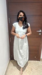 Serene Stripe Cotton Dress (8032)