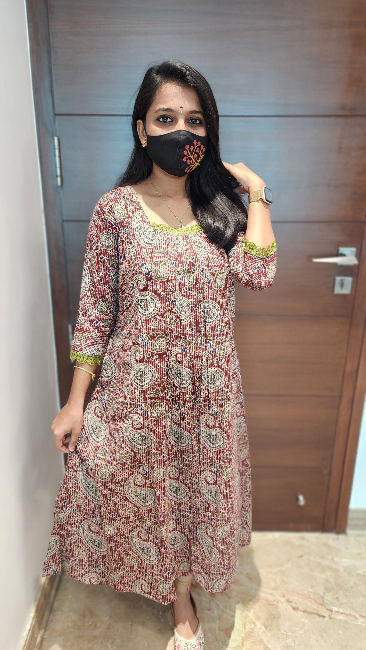 Ajrakh Print Kurti (8081)