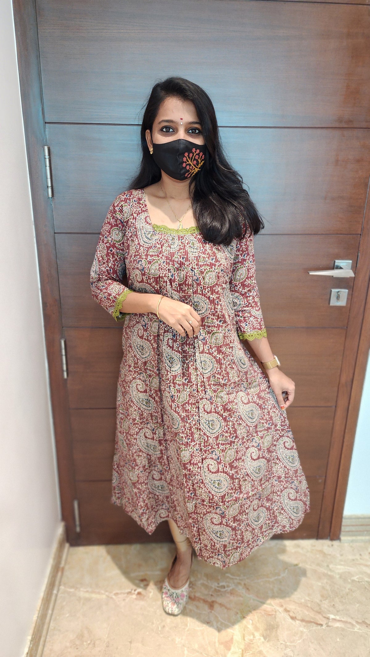 Ajrakh Print Kurti (8081)