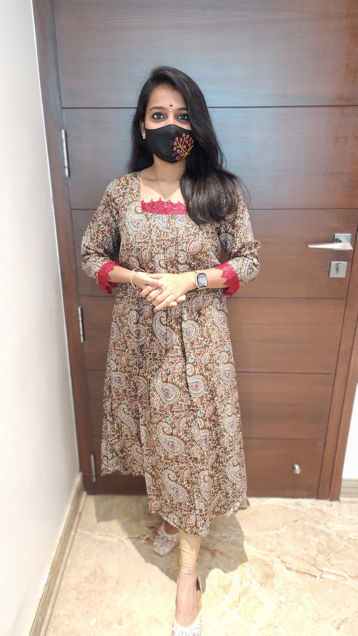 Ajrakh Print kurti (8095)