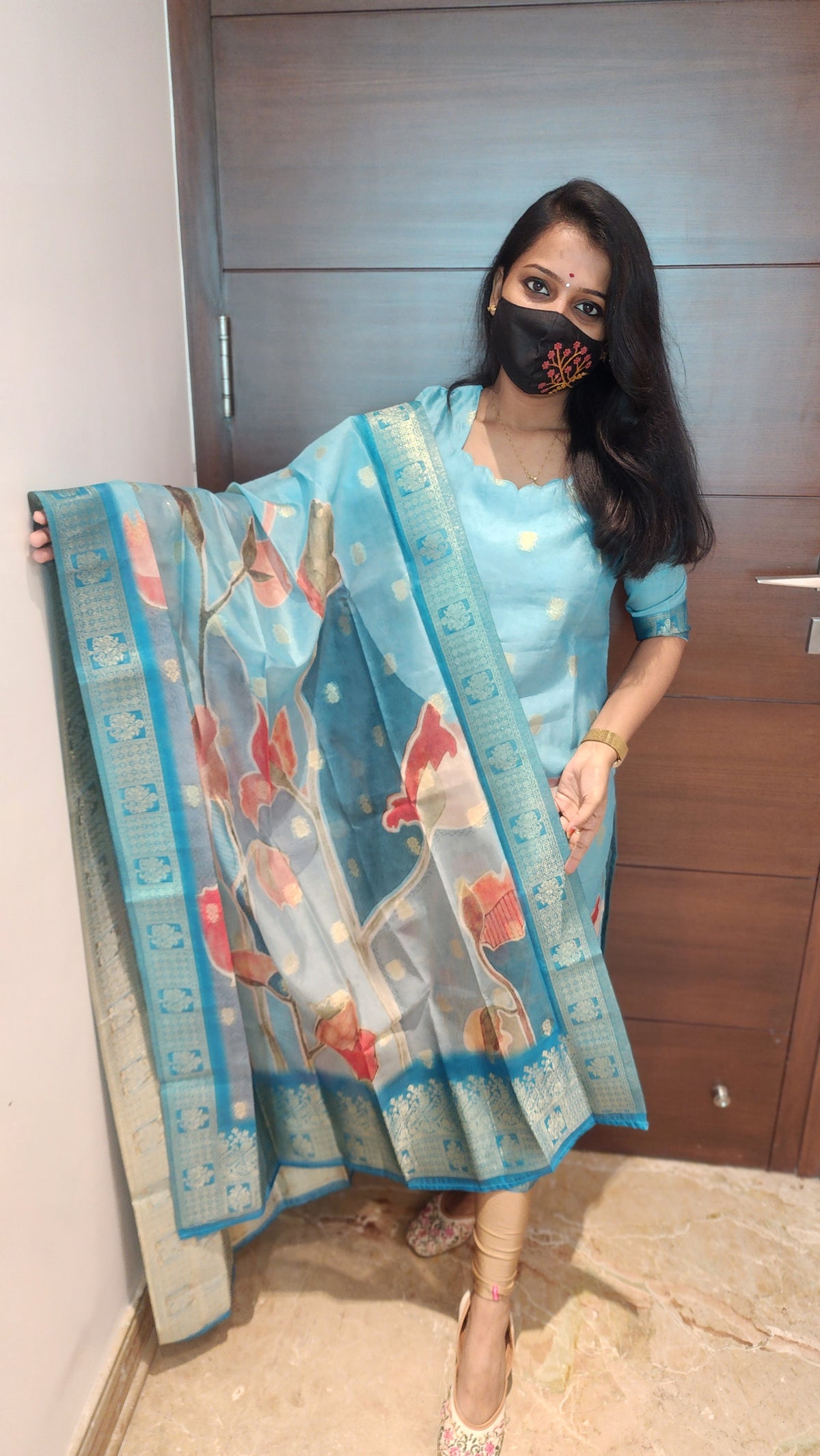 Salwar Set (kurti+Dupatta) (8141)c3