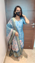 Salwar set (kurti +dupatta)(8140)c4