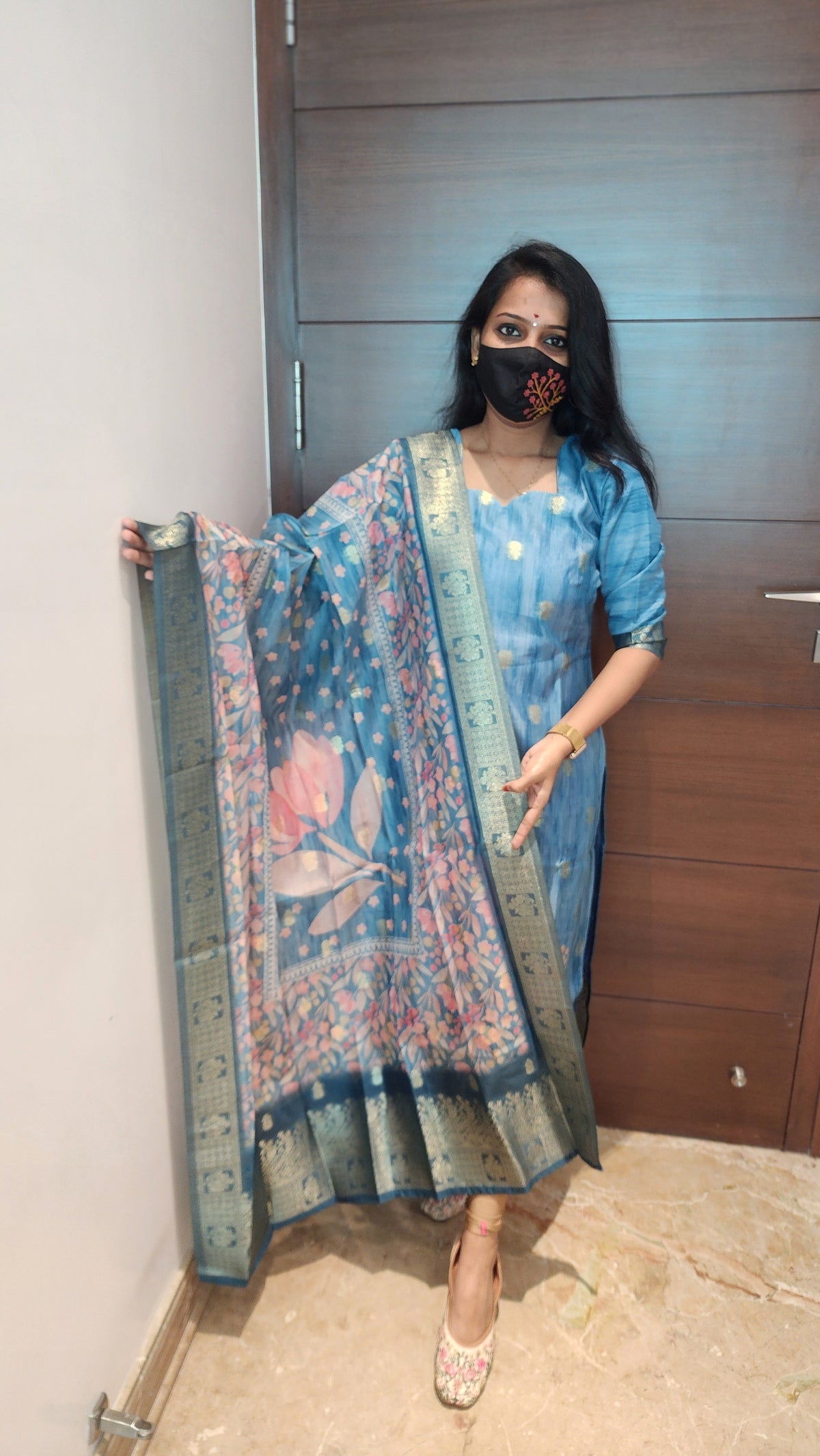Salwar set (kurti +dupatta)(8140)c4