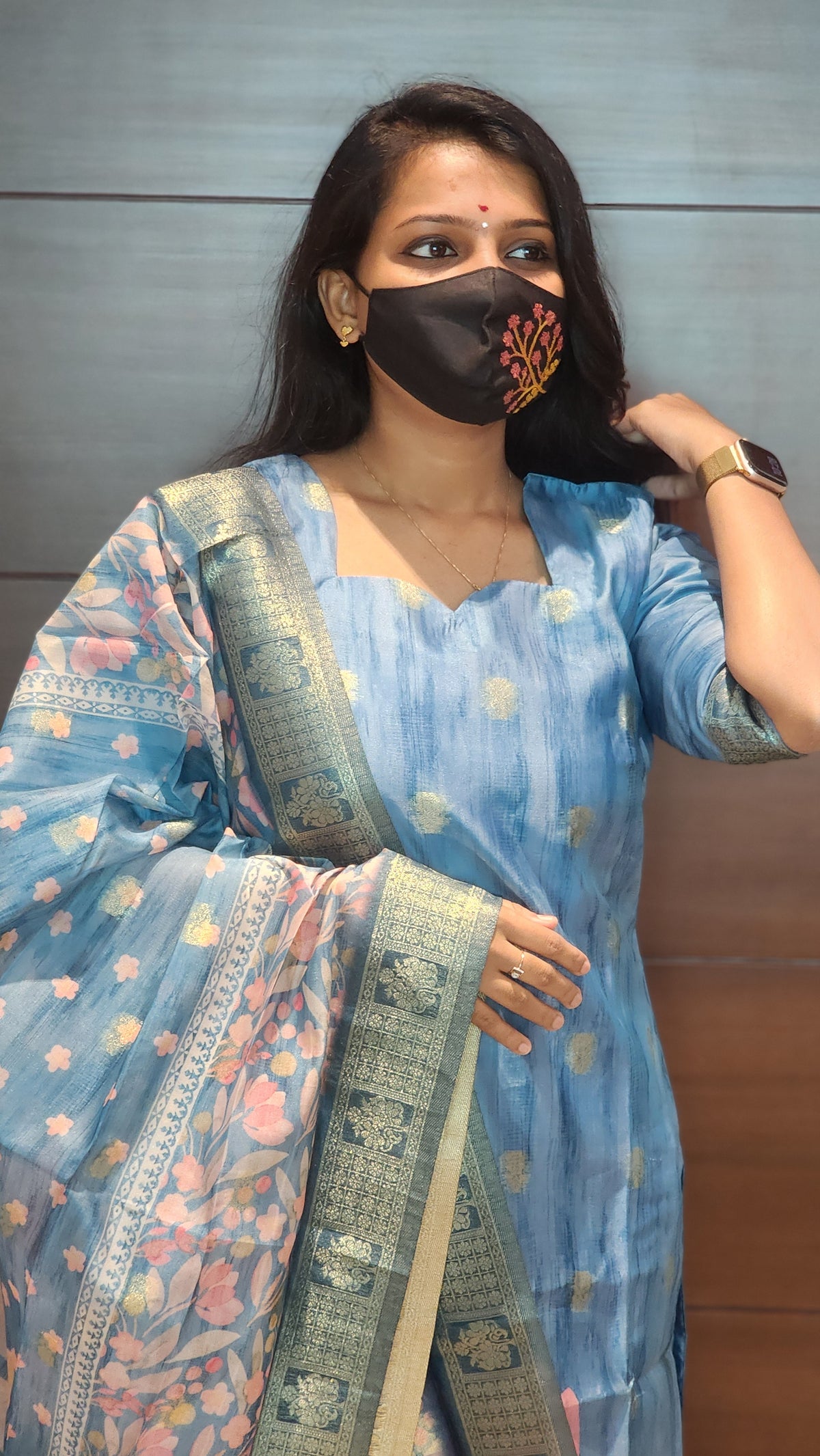 Salwar set (kurti +dupatta)(8140)c4