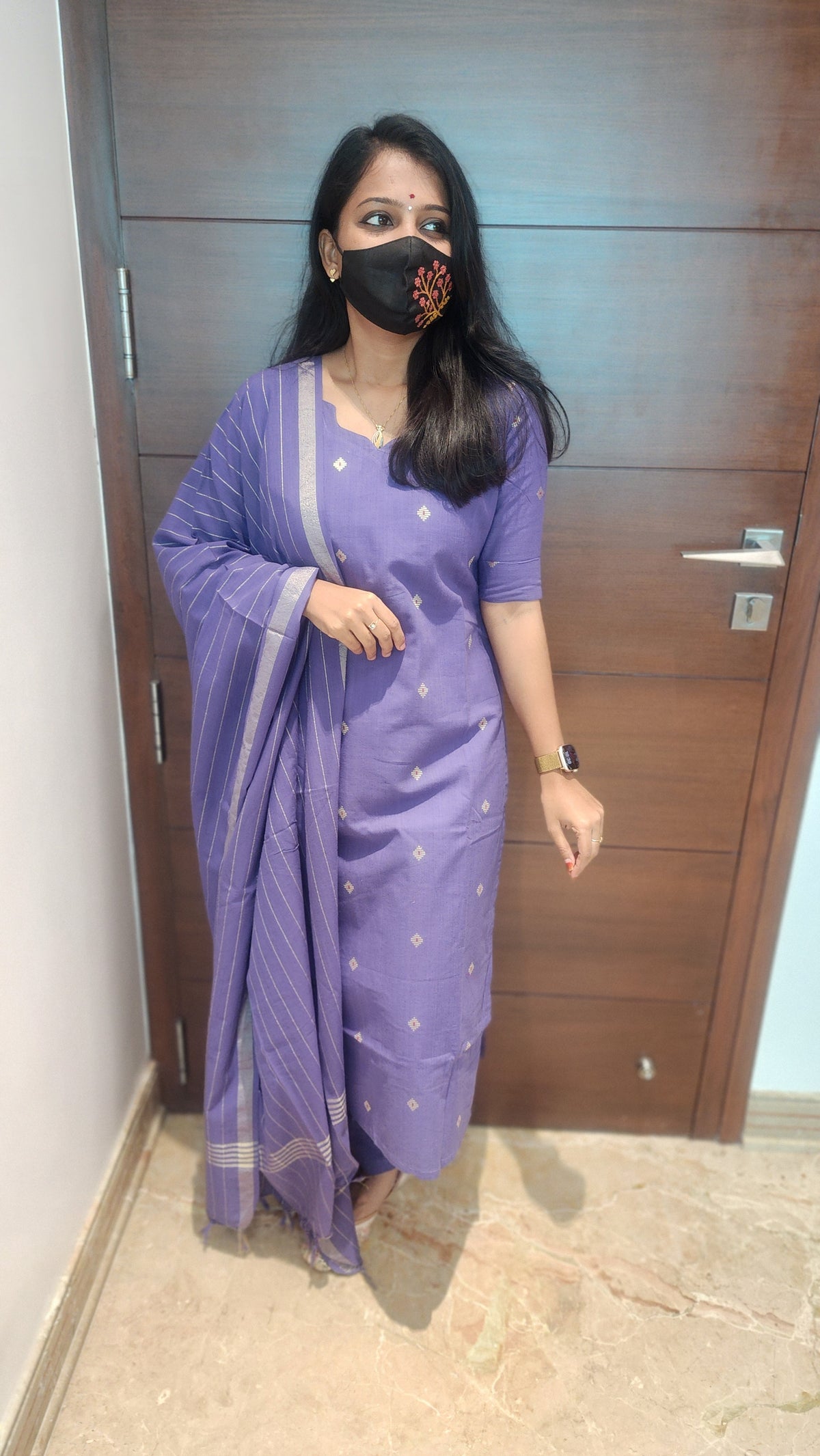 Handloom cotton Salwar Set (8441)