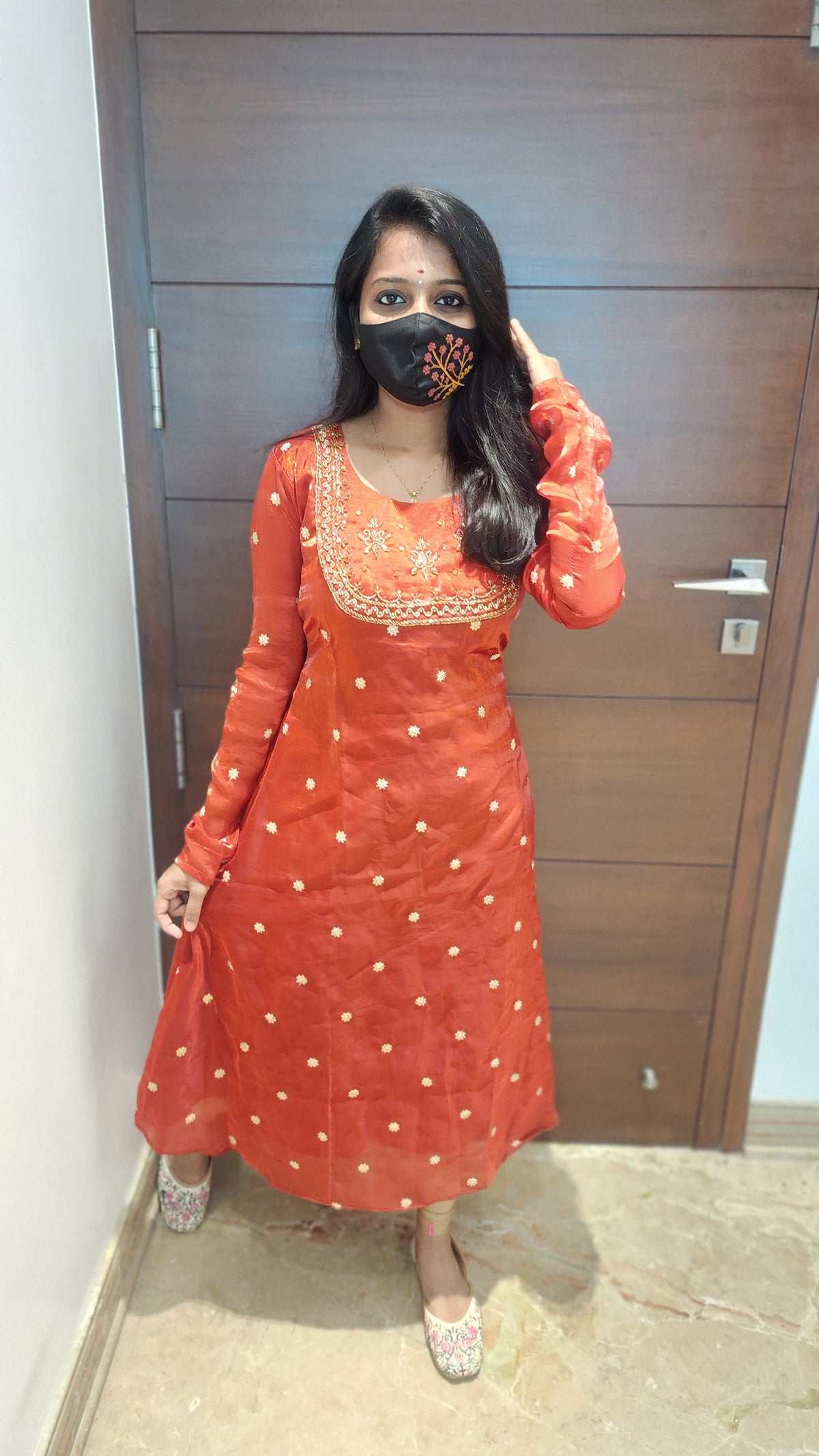 Handwork Kurti -Party wear Kurti (8710)c