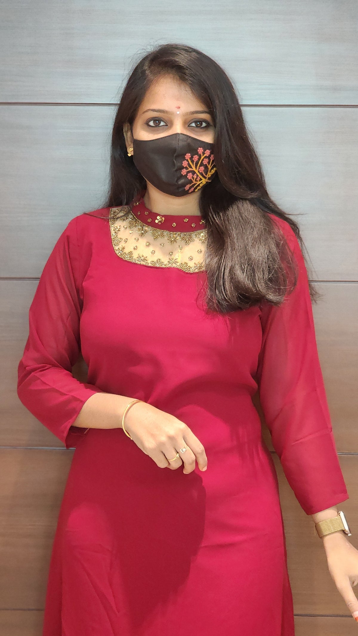 *Jewel Neck kurti (8876)*