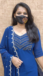Ethnic Salwar set (Kurti+Dupatta) (9179)*