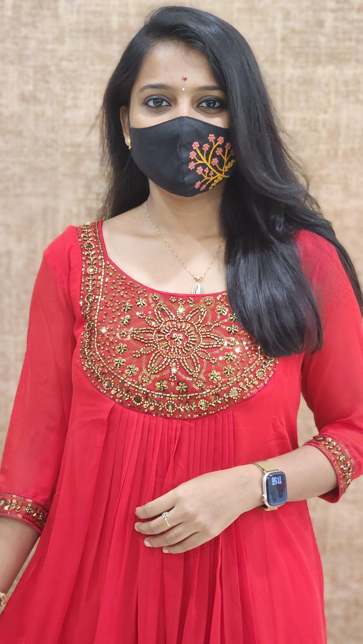 Festive Sale-Handwork kurti (9320)