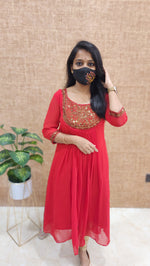Festive Sale-Handwork kurti (9320)