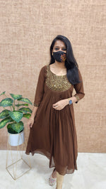 Festive Sale-Handwork kurti (9321)