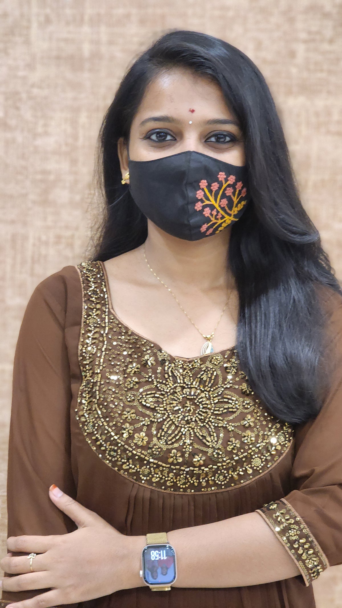 Festive Sale-Handwork kurti (9321)