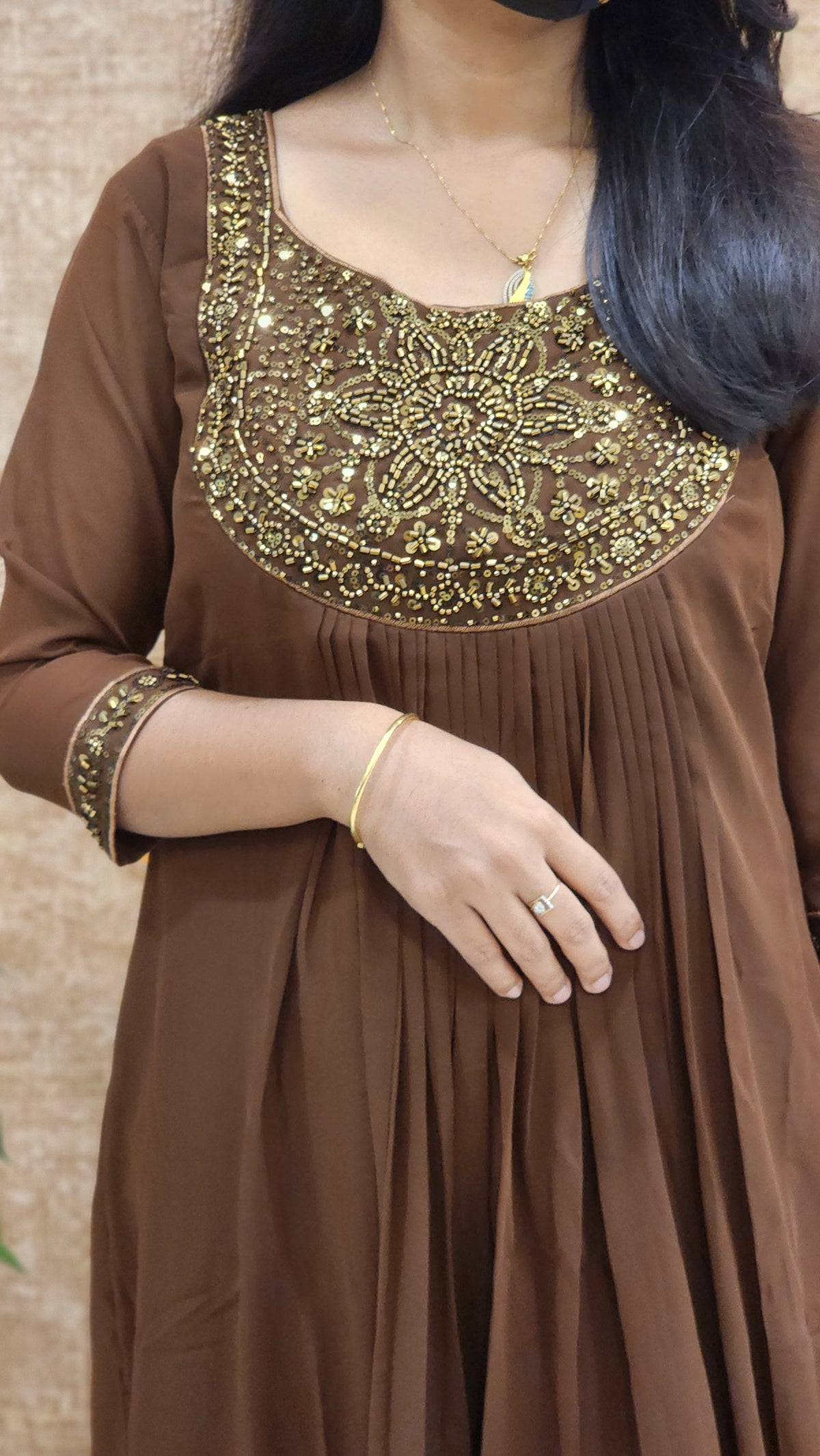 Festive Sale-Handwork kurti (9321)