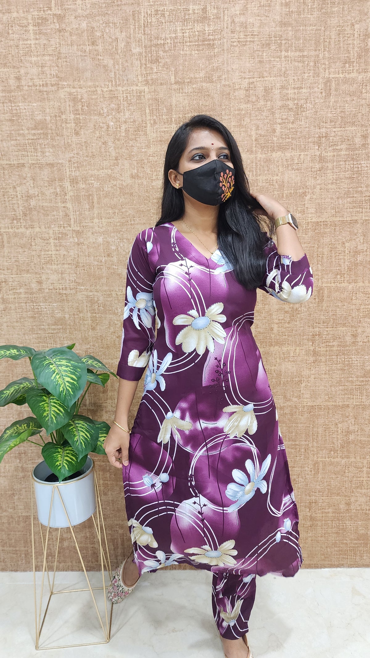 Cord set (pant & top)(9230)