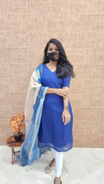Salwar Set (kurti+Dupatta)(9599)