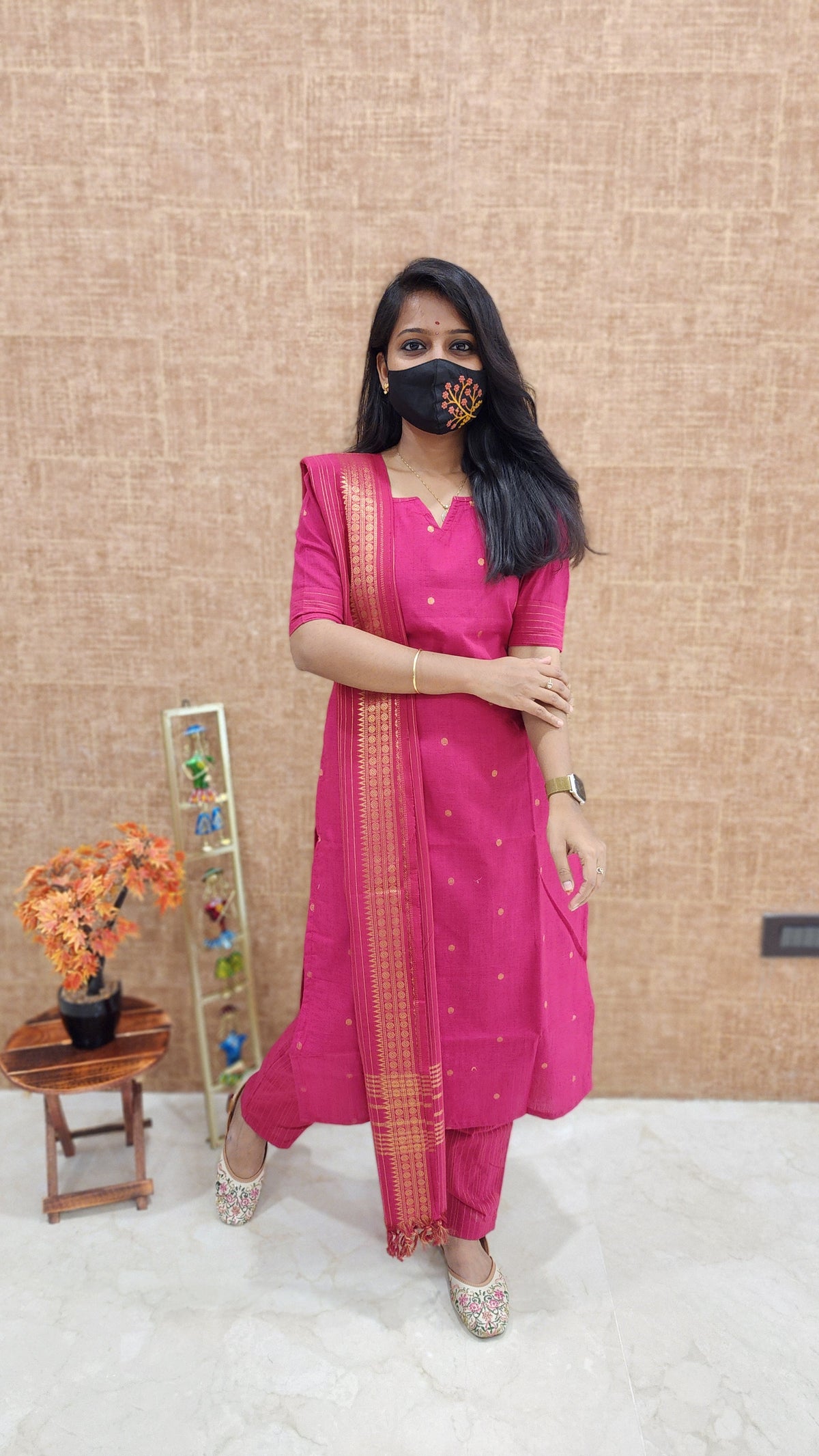 Handloom cotton Salwar Set (9540)