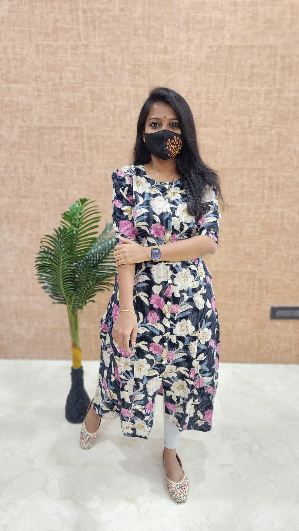 Jaipur A-Line cotton Kurti (9639)c