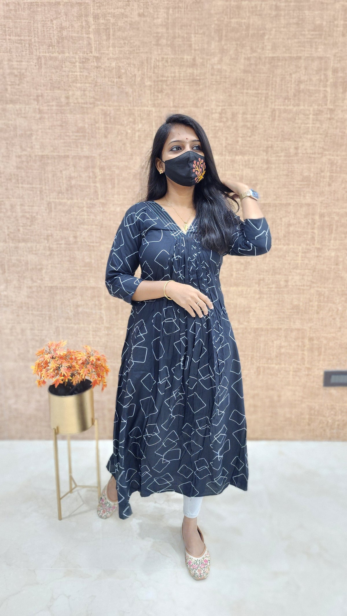 Pleated Casual Kurti (9613)