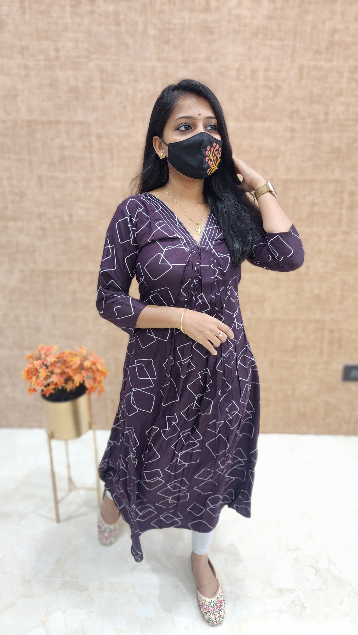 Pleated Casual Kurti (9614)