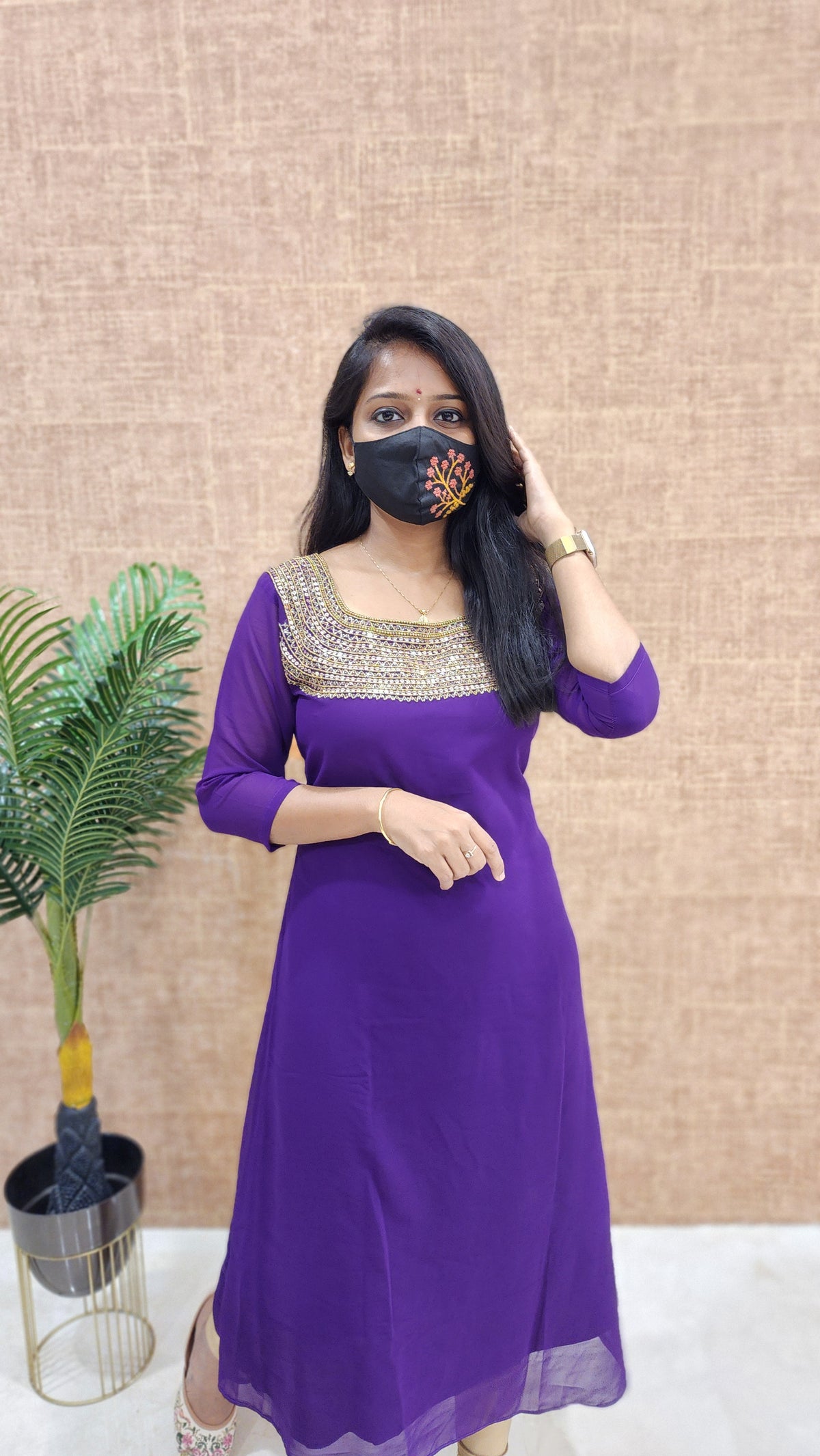 Festive sale -Handwork Kurti (9836)