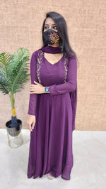 Ethnic Salwar set (Kurti+Dupatta) (9856)