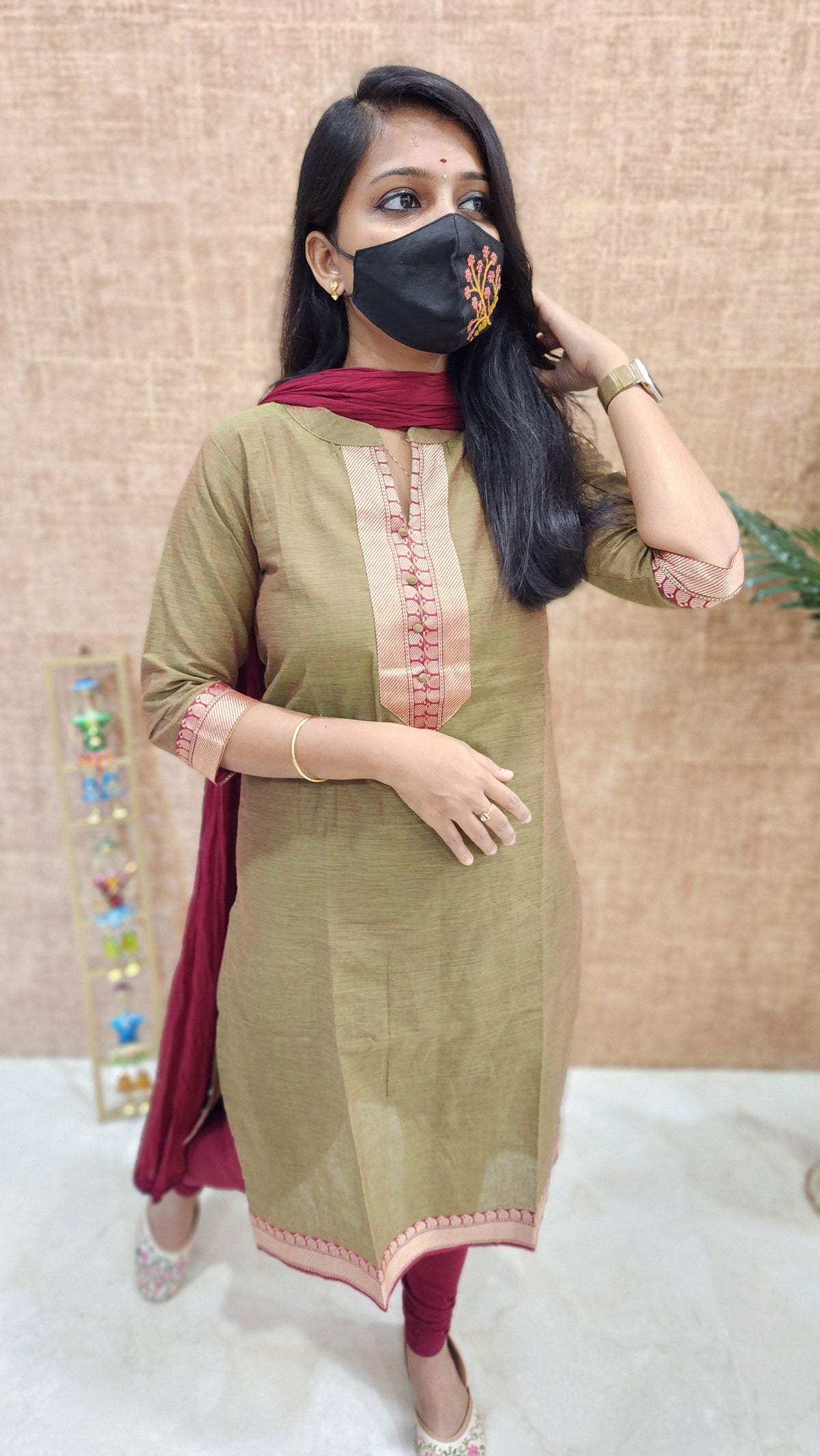 Office Wear kurti-Mangalgiri cotton(9888)