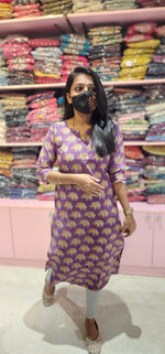Cotton kalamkari kurti(9990)