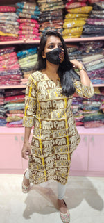 Cotton kalamkari kurti(9987)