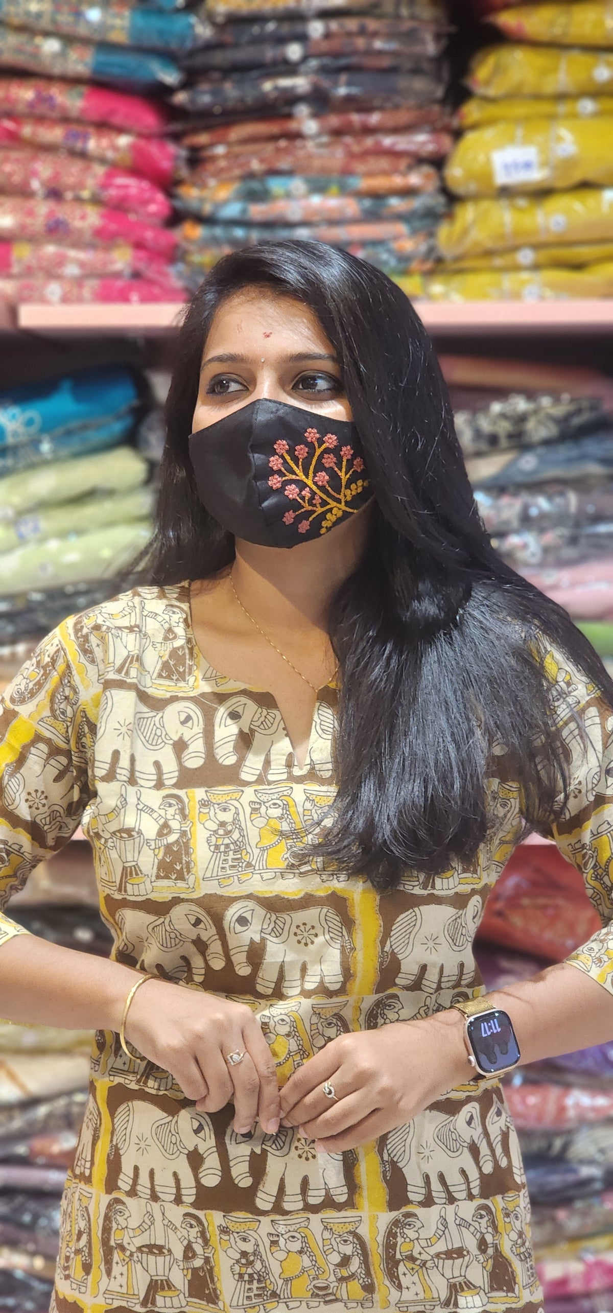 Cotton kalamkari kurti(9987)