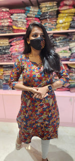 Cotton kalamkari kurti(9985)