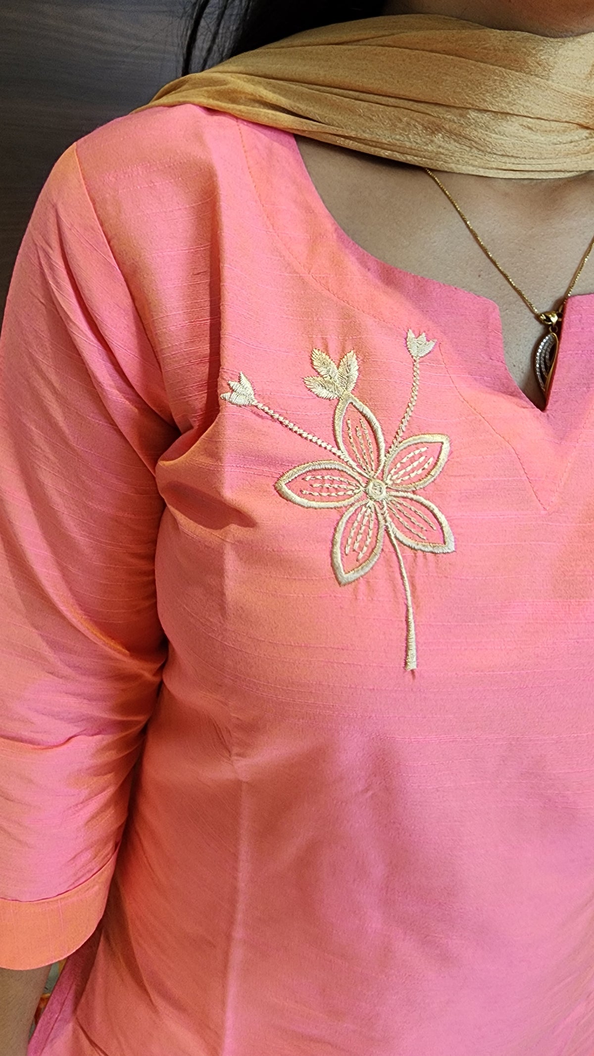 Office Wear kurti-Embroidery kurti(10002)