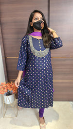 Office Wear kurti-Embroidery kurti(10032)c2