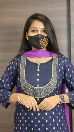 Office Wear kurti-Embroidery kurti(10032)c2