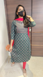 Office Wear kurti-Embroidery kurti(10034)c2