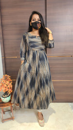 Ikkat Cotton kurti (10102)