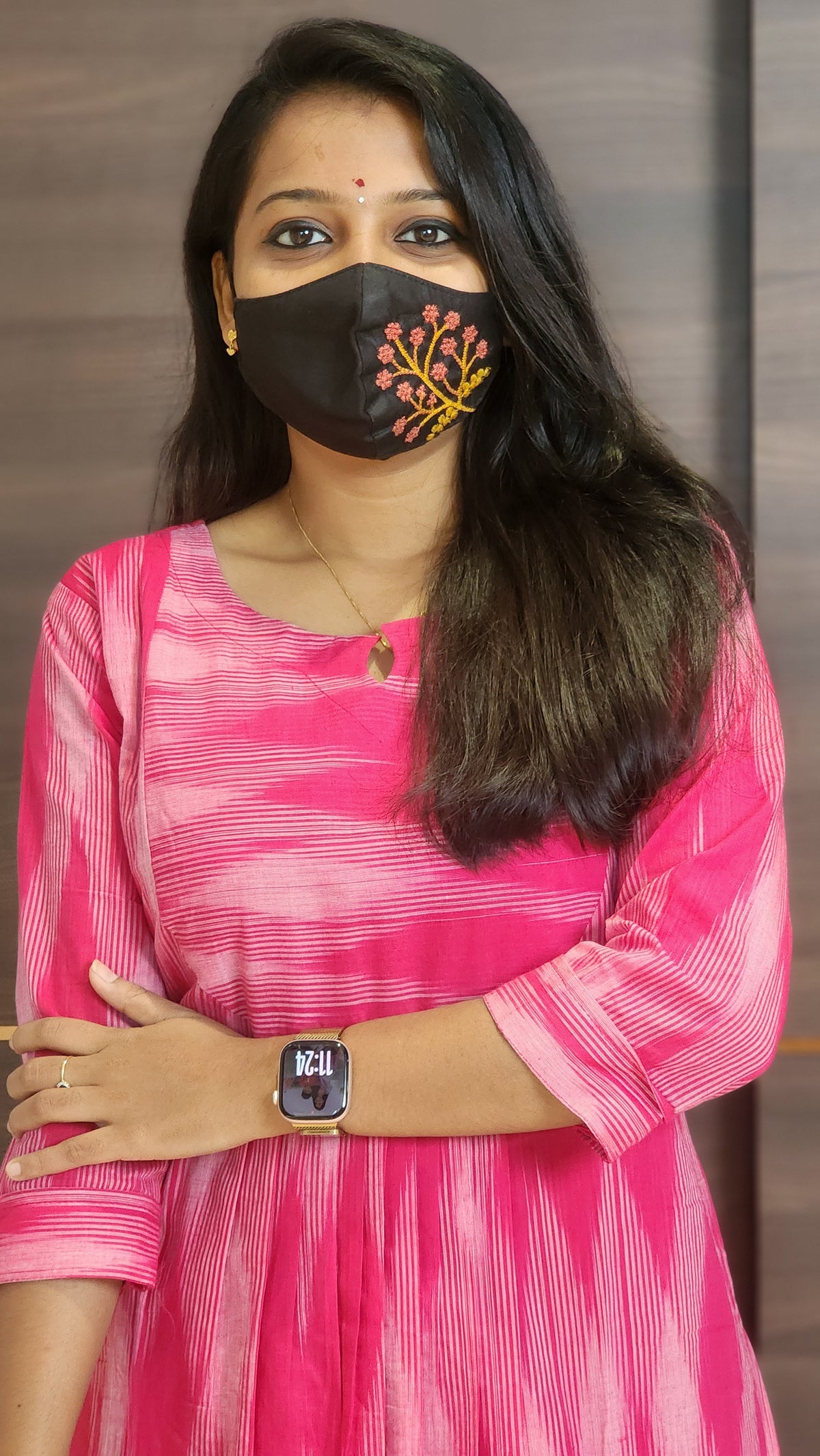 Ikkat Cotton kurti (10103)