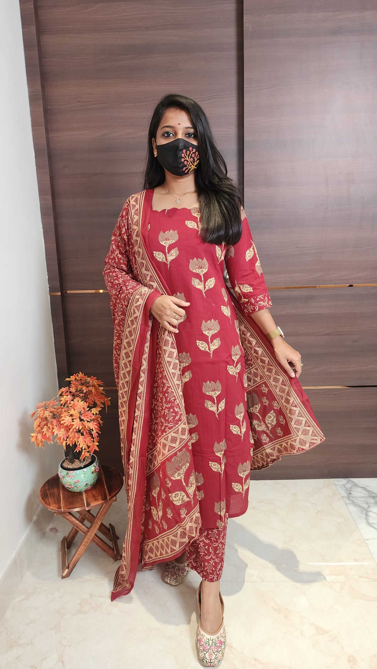 Cotton salwar set(10129)c2